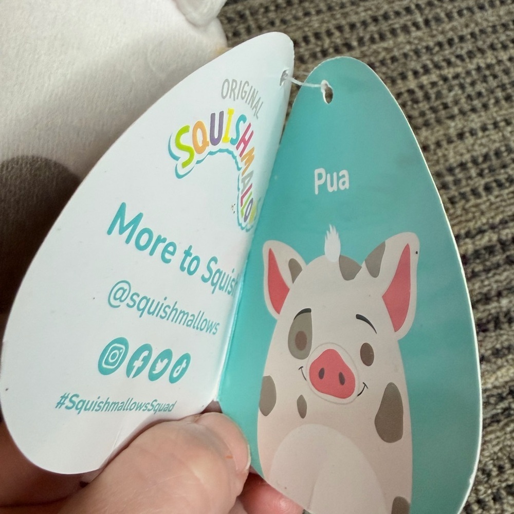 Disney White Plush Toy Pua pig Squishmallows - Picture 3 of 10
